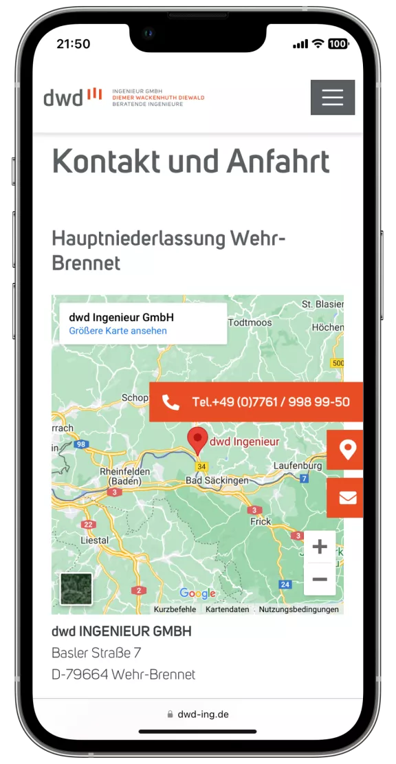 DWD - Mobil - Kontakt