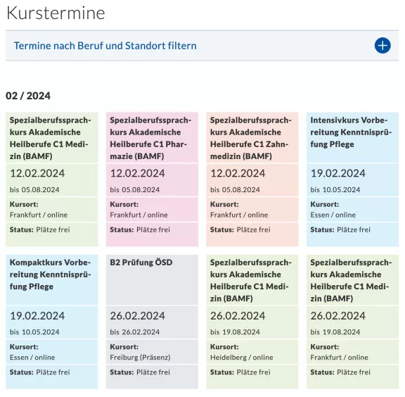 Kurstermine
