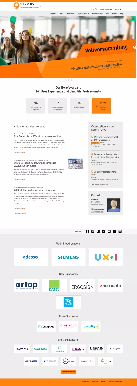Startseite German UPA