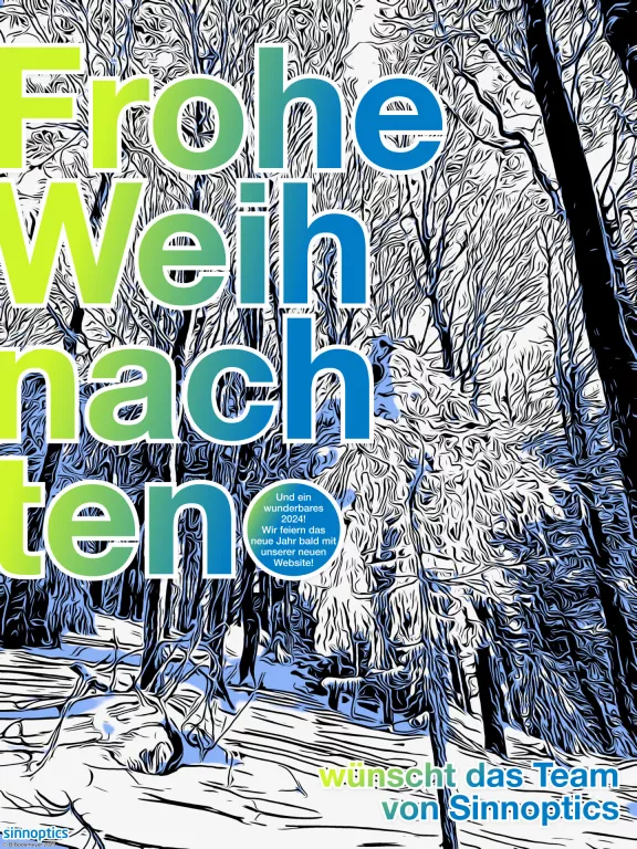 Frohe Weihnachten wünscht Sinnoptics